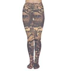 Vintage Cityscape City Retro Old Tights