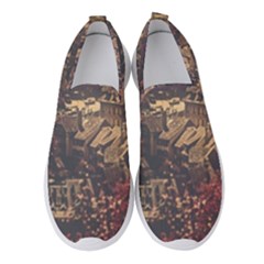 Vintage Cityscape City Retro Old Women s Slip On Sneakers by Salman4z