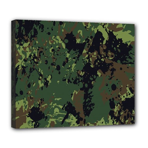 Military Background Grunge Deluxe Canvas 24  X 20  (stretched)