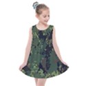 Military Background Grunge Kids  Summer Dress View1