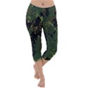 Military Background Grunge Lightweight Velour Capri Yoga Leggings View1