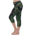 Military Background Grunge Lightweight Velour Capri Yoga Leggings View2