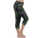 Military Background Grunge Lightweight Velour Capri Yoga Leggings View3