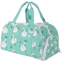 Elegant Swan Seamless Pattern Burner Gym Duffel Bag by pakminggu