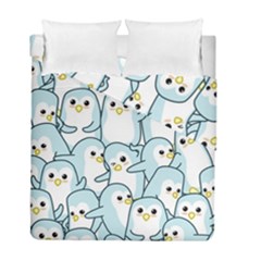 Penguins Pattern Duvet Cover Double Side (full/ Double Size) by pakminggu