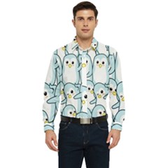 Penguins Pattern Men s Long Sleeve  Shirt by pakminggu