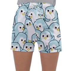 Penguins Pattern Sleepwear Shorts by pakminggu