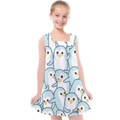 Penguins Pattern Kids  Cross Back Dress by pakminggu