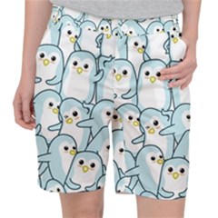 Penguins Pattern Women s Pocket Shorts by pakminggu