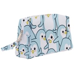 Penguins Pattern Wristlet Pouch Bag (large) by pakminggu