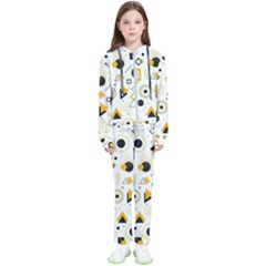 Flat Geometric Shapes Background Kids  Tracksuit by pakminggu