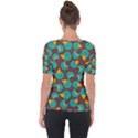 Vector Illustration Seamless Pattern With Cartoon Duck Shoulder Cut Out Short Sleeve Top View2