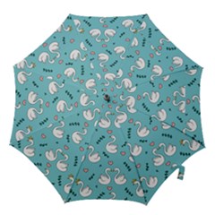 Elegant Swan Pattern Design Hook Handle Umbrellas (small) by pakminggu