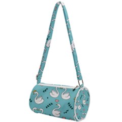 Elegant Swan Pattern Design Mini Cylinder Bag by pakminggu