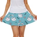 Elegant Swan Pattern Design Women s Skort View1