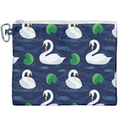 Swan Pattern Elegant Design Canvas Cosmetic Bag (xxxl) by pakminggu