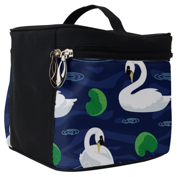 Swan Pattern Elegant Design Make Up Travel Bag (Big)