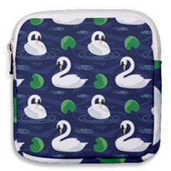 Swan Pattern Elegant Design Mini Square Pouch by pakminggu