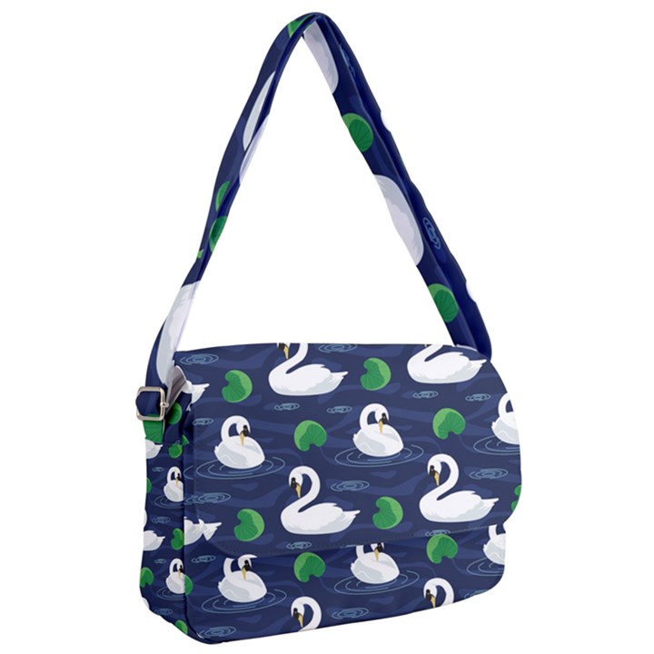 Swan Pattern Elegant Design Courier Bag