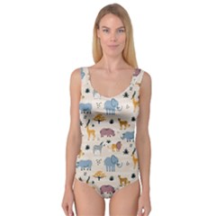 Wild Animals Seamless Pattern Princess Tank Leotard  by pakminggu