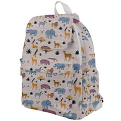 Wild Animals Seamless Pattern Top Flap Backpack by pakminggu