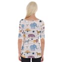 Wild Animals Seamless Pattern Wide Neckline Tee View2