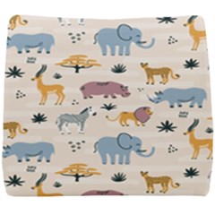 Wild Animals Seamless Pattern Seat Cushion by pakminggu