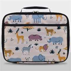 Wild Animals Seamless Pattern Full Print Lunch Bag by pakminggu