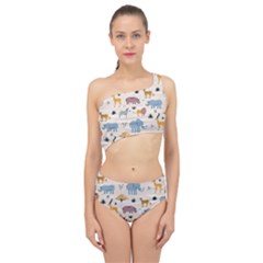 Wild Animals Seamless Pattern Spliced Up Two Piece Swimsuit by pakminggu