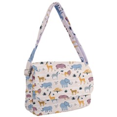 Wild Animals Seamless Pattern Courier Bag by pakminggu