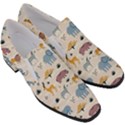 Wild Animals Seamless Pattern Women Slip On Heel Loafers View3