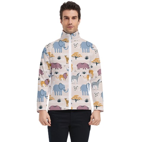 Wild Animals Seamless Pattern Men s Bomber Jacket by pakminggu