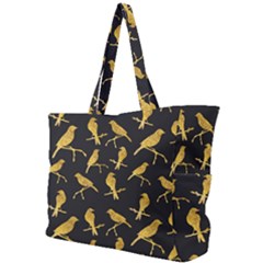 Background With Golden Birds Simple Shoulder Bag by pakminggu