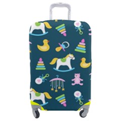 Cute Babies Toys Seamless Pattern Luggage Cover (medium) by pakminggu