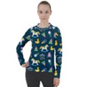 Cute Babies Toys Seamless Pattern Women s Pique Long Sleeve Tee View1