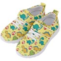 Seamless Pattern With Cute Dinosaurs Character Kids  Velcro Strap Shoes View2