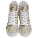 White Roses Flowers Plant Romance Blossom Bloom Nature Flora Petals Women s Hi-Top Skate Sneakers View1