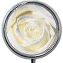 White Roses Flowers Plant Romance Blossom Bloom Nature Flora Petals Mini Round Pill Box View1