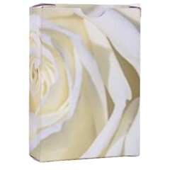 White Roses Flowers Plant Romance Blossom Bloom Nature Flora Petals Playing Cards Single Design (rectangle) With Custom Box by pakminggu