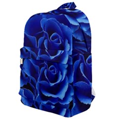 Blue Roses Flowers Plant Romance Blossom Bloom Nature Flora Petals Classic Backpack by pakminggu