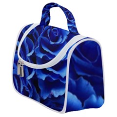 Blue Roses Flowers Plant Romance Blossom Bloom Nature Flora Petals Satchel Handbag by pakminggu