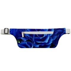 Blue Roses Flowers Plant Romance Blossom Bloom Nature Flora Petals Active Waist Bag by pakminggu