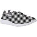 Black And White Checkerboard Background Board Checker Men s Slip On Sneakers View3