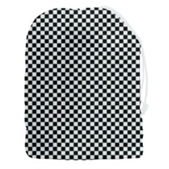 Black And White Checkerboard Background Board Checker Drawstring Pouch (3xl) by pakminggu