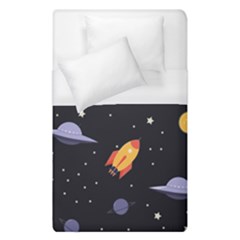 Cosmos Rockets Spaceships Ufos Duvet Cover (single Size) by pakminggu