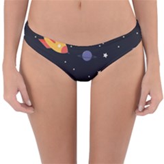 Cosmos Rockets Spaceships Ufos Reversible Hipster Bikini Bottoms by pakminggu