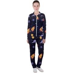 Cosmos Rockets Spaceships Ufos Casual Jacket And Pants Set by pakminggu