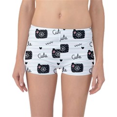 Cute Cameras Doodles Hand Drawn Reversible Boyleg Bikini Bottoms by pakminggu