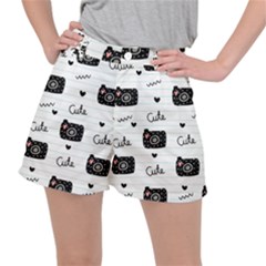 Cute Cameras Doodles Hand Drawn Women s Ripstop Shorts by pakminggu