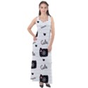 Cute Cameras Doodles Hand Drawn Sleeveless Velour Maxi Dress View1